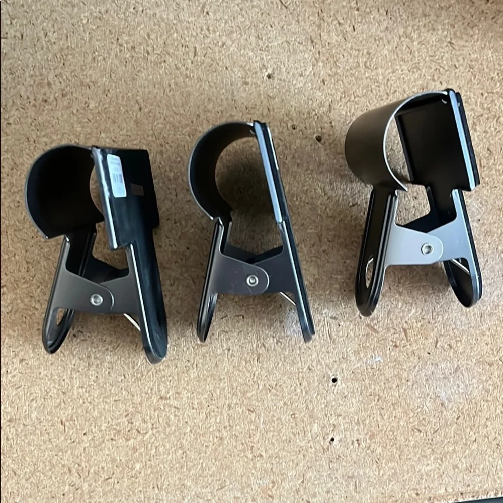 Crate&Barrel/ CB2 Set of Three gunmetal color Metal Clips